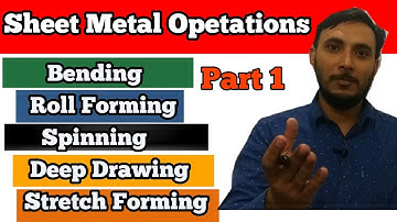 Sheet Metal Oprations || Part 1 || Metal Forming Processes