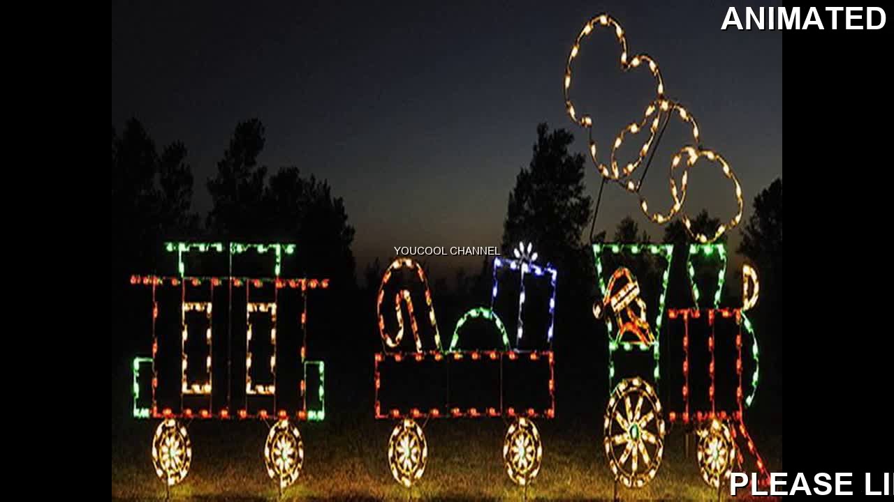 animated outdoor christmas decorations - YouTube