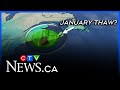 Pattern flip, milder January temperatures ahead