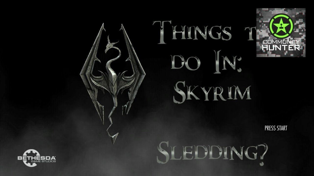 Sledding? Skyrim Things to do in YouTube