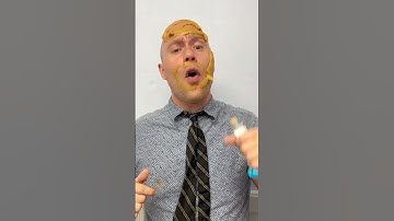 PEANUT BUTTER SWEAT BLOCKER #shorts #funny #food #fyp #diy #peanutbutter #performance #art #fun #me