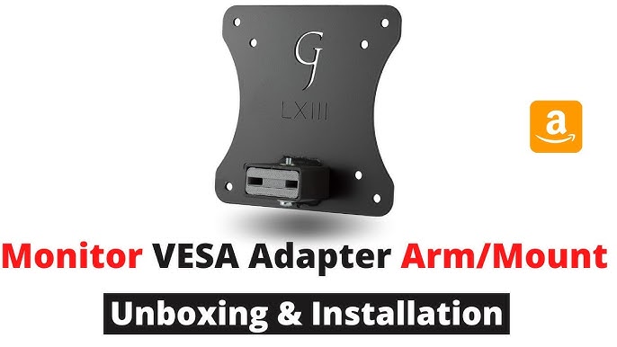 Mount It! VESA Adapter Mount Bracket Kit For Non VESA HP ACER Samsung Dell  Asus Monitors | Fits 13 to 30 Inch VESA 75x75 and VESA 100x100, Black