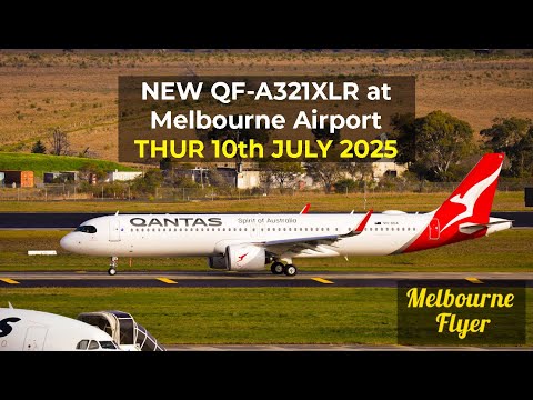 🔴 QANTAS FIRST A321XLR @ Melbourne Airport / MEL / YMML [8.30am 10/JULY/2025]