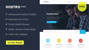 Hostro — Hosting HTML Template | Themeforest Website Templates and Themes