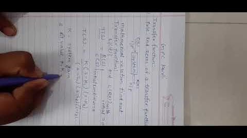 Transfer function (Part1) by Gaurav mittal