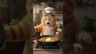 Billi Ki Fast Cooking Fail 🥕😹 #shorts #funny #catcomedy