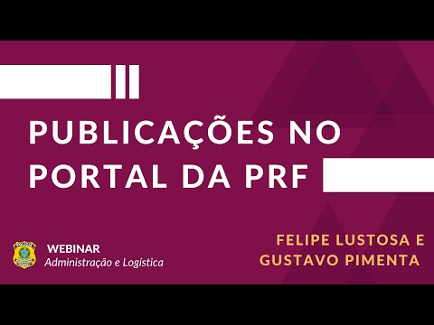 Publicações de Licitações e Contratos no Portal da PRF