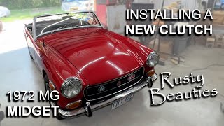 1972 MG Clutch Repair  Part 2  Installing The Clutch & Assembling