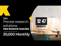 Precise research solutions hiring for data research associate  20k  30k monthly