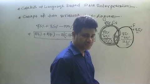 DATA INTERPRETATION - TWO VARIABLES VENN DIAGRAM WITH EXAMPLES BEST EXPLANATION BY DEEPAK SIR ||