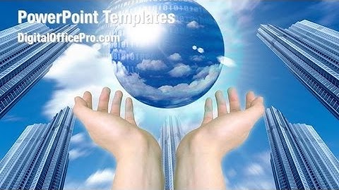 E-Business PowerPoint Template Backgrounds - DigitalOfficePro #01568W