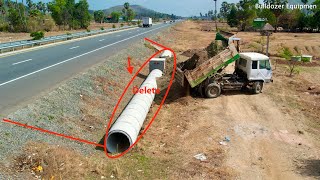 New Project Full Video leaving the land to clear the sewer next to the 18-meter-long ASAEN Road,100%