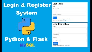 Create User Login and Register System with Python, Flask, MySQL  | Python Projects