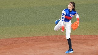 20190416 競馬界のアイドル藤田菜七子始球式♥️ 目指せJRA G1制覇！cute!kawaii! horse racing jockey first pitch