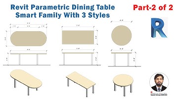 Revit Family Creation Tutorial | Dining Table | Furnituture | 2 of 2