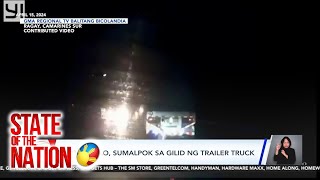 State Of The Nation Look!: Motorsiklong Sumalpok Sa Gilid Ng Trailer Truck