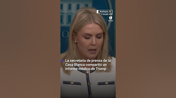 Así anunciaron el diagnóstico de Trump: “una insuficiencia venosa crónica”