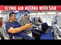 Review: AIR ASTANA Boeing 757 Business Class with SAM CHUI to Almaty