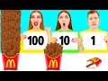 100 layers of food challenge by fun challenge