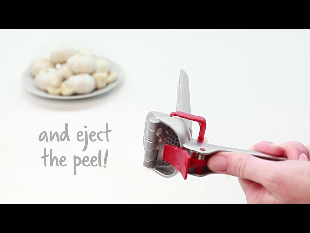 Dreamfarm's Garject in 18 seconds - garlic press scrape eject