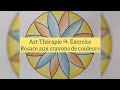 Art thrapie  exercice  rosace aux crayons de couleurs niveau dbutant