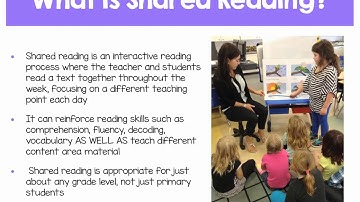 Instructional Strategy: Shared Reading