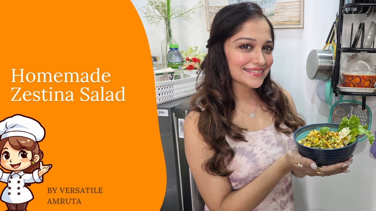 Home Made Zestina Salad | Food Vlog | Healthy Recipe | Healthy Salad |Salad Recipe | Amruta Phadke