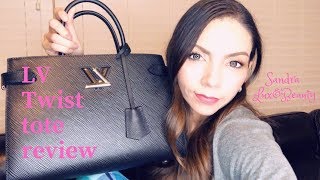 Louis Vuitton Coquelicot EPI Leather Twist Tote Bag