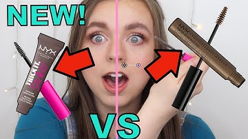 NEW NYX Thick It Stick It Thickening Brow Gel VS NYX Tinted Brow Mascara