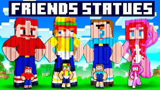 Minecraft FRIENDS STATUE House Battle! screenshot 1