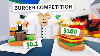 ROBLOX Cook Burgers: A Burger Competition Challenge 🍔