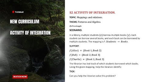 S2 Activity Of Integration solution topic 1............@africastruggle