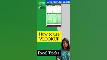 How to use VLOOKUP in excel #shorts