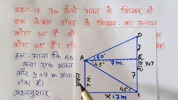 class 10 maths chapter 9 exercise 9.1 question 12 in hindi @unlockstudy