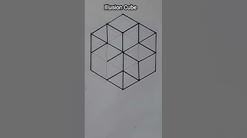 Cube Illusion drawing #shorts
