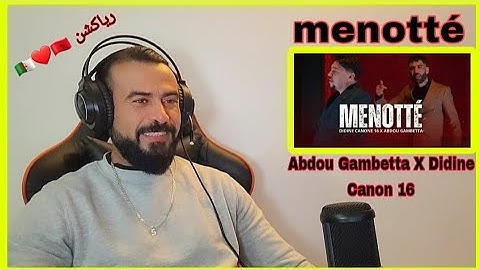 Abdou Gambetta X Didine Canon 16 - menotté (Official Music Video) كليب مينوتي #Reaction