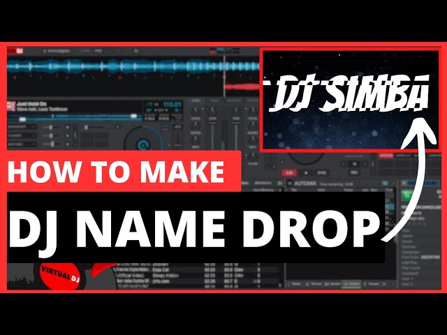 How to Make A 2D DJ NAME SAMPLE | DJ DROP | DJ NAME EFFECT ( virtual DJ tutorials ) class=