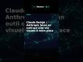 Claude Design : Anthropic lance un outil qui crée vos visuels à votre place #Shorts