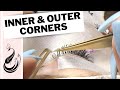 INNER & OUTER CORNER Tips & Tricks - How to Place Lash Extensions in Difficult Areas Using Only Tape
