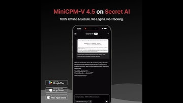 MiniCPM-V 4.5 is now LIVE on Secret AI