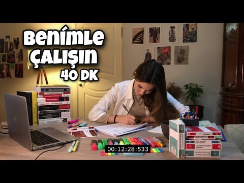 BENİMLE ÇALIŞIN - 40 DK /real time study with me