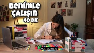 BENİMLE ÇALIŞIN  40 DK /real time study with me