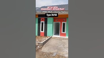 Rumah minimalis type 30 angsuran 1 jutaan di Malang