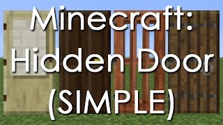 Minecraft: Hidden Door Tutorial