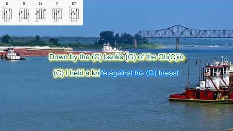 Thumbnail of The Banks of the Ohio by Olivia Newton-John play along with scrolling guitar chords and lyrics