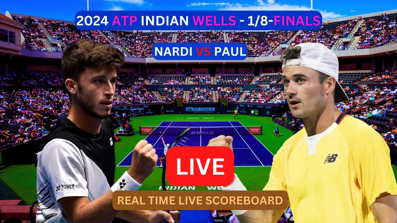 Tommy Paul Vs Luca Nardi LIVE Score UPDATE Today Tennis Match 2024 ATP