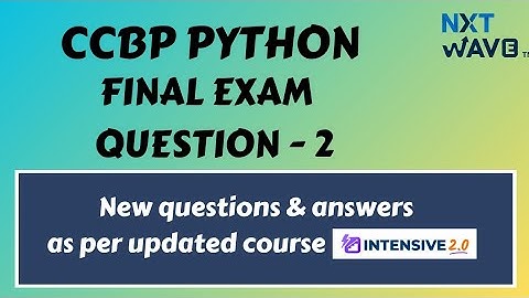 NxtWave Python Course Exam Question - 2.   #nxtwaveccbp4 #nxtwaveccbp #nxtwavereviews #nxtwave