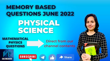 Memory based questions with solution CSIR NET Physics | Physics NET Jrf june 2022 question with solu