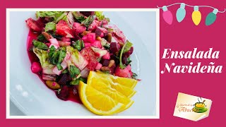 Ensalada navideña deliciosa  RECETAS NAVIDEÑAS DELICIOSAS