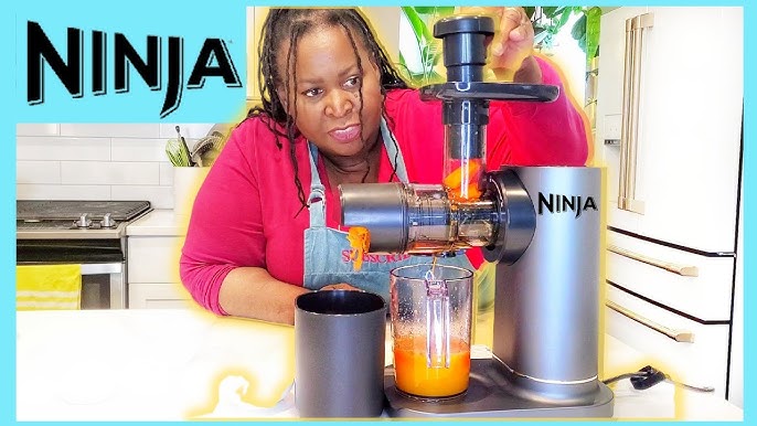 NINJA NeverClog 24 oz. Black Cold Press Juicer with Total Pulp